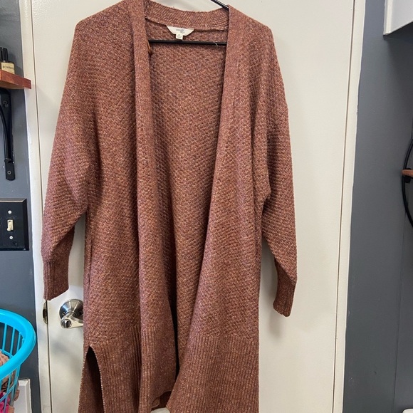 Terra & Sky Sweaters - Terra & Sky Size 1X Women's Brown Fall colors Knit Cardigan